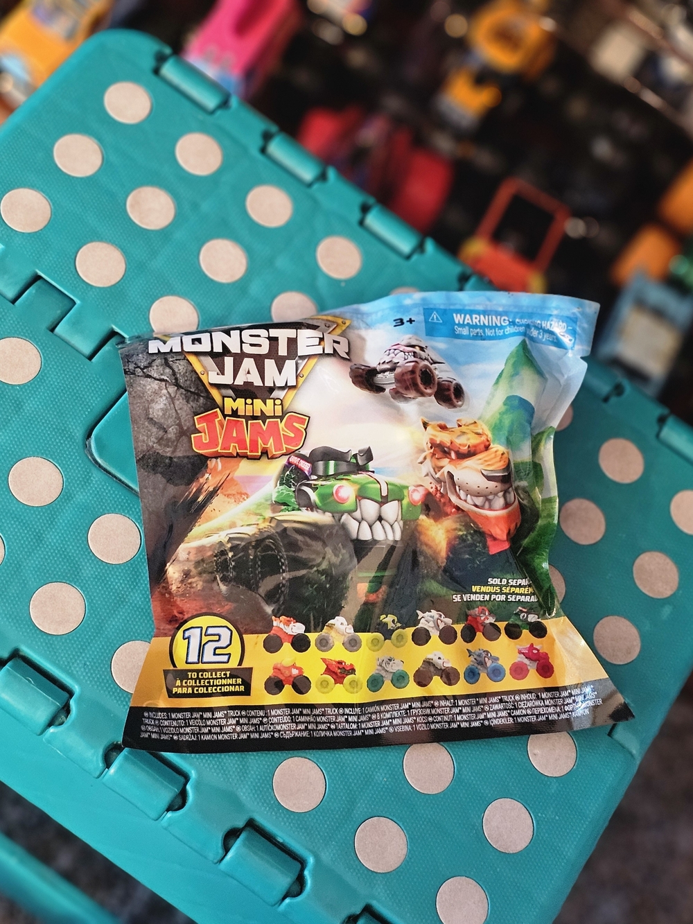 Monster Mini Jams Series 21 Rare Chase JCB Digatron Monster Truck Toy 1:87